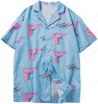 Pistol Guns Print Aloha Beach Hawaiian Shirt