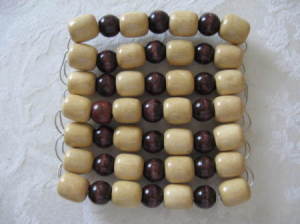 Large bead trivet.