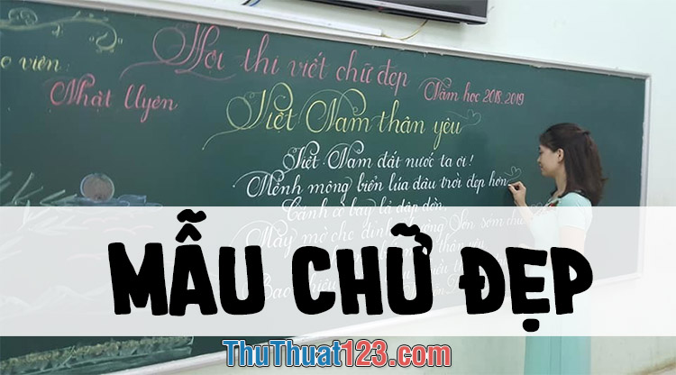 Những mẫu chữ đẹp nhất của học sinh