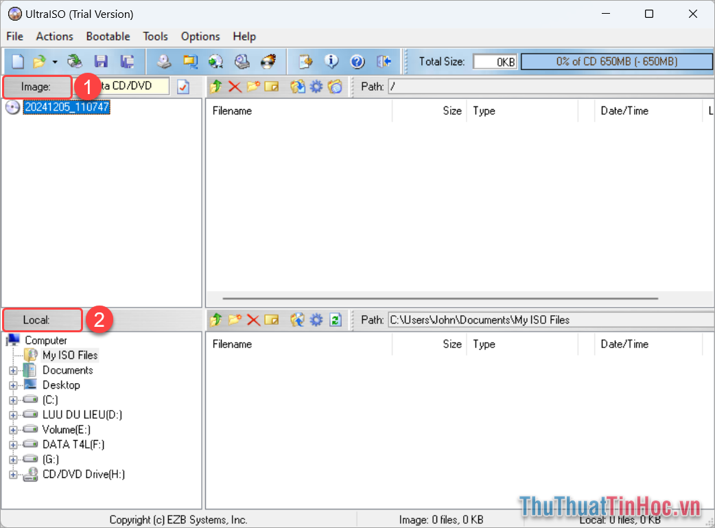 Cách làm file ISO, tạo file ISO trên máy tính đơn giản