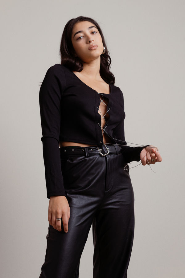 Nelly Crop Top - Black