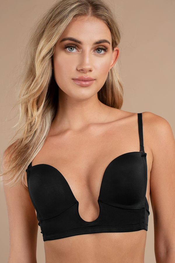 Deep V Bra - Black