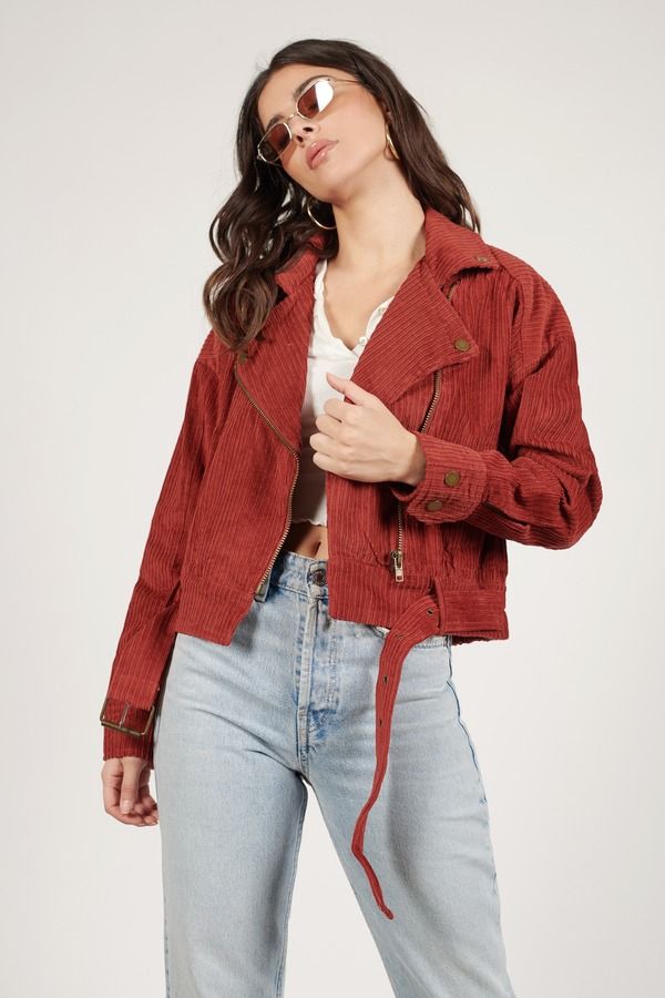 Tori Corduroy Jacket - Brick