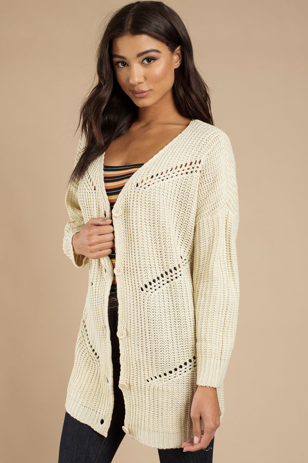 Spring Equinox Knit Cardigan - Cream