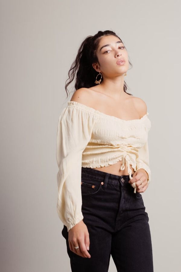 Aya Crop Top - Ivory