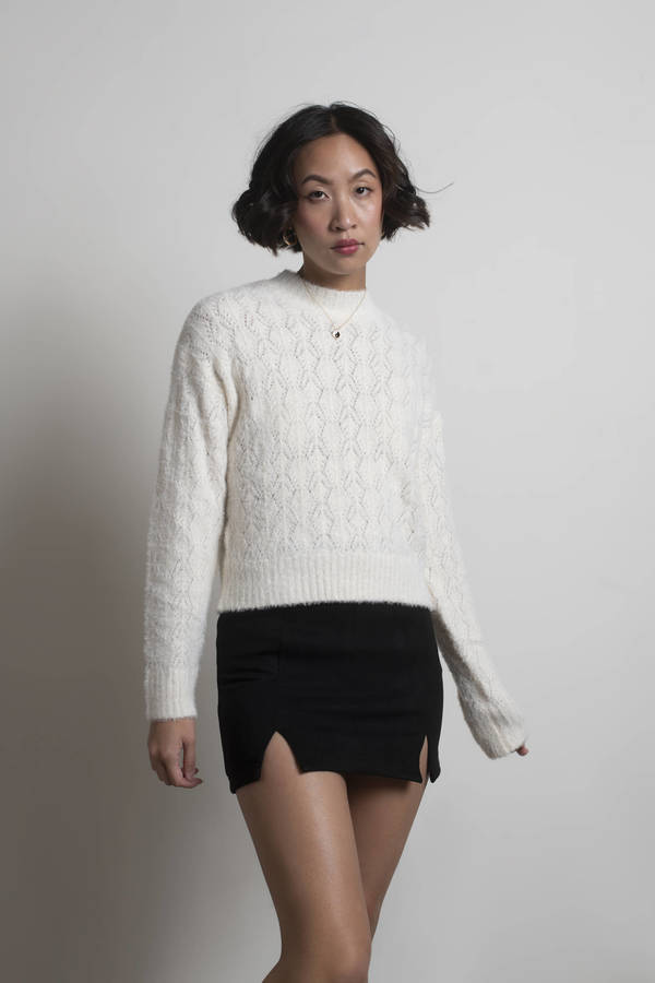 Casandra Fuzzy Sweater - Ivory