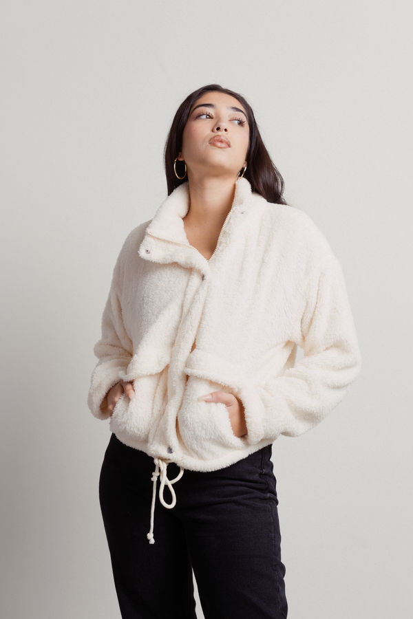 Cozy Cabin Fleece Jacket - Ivory