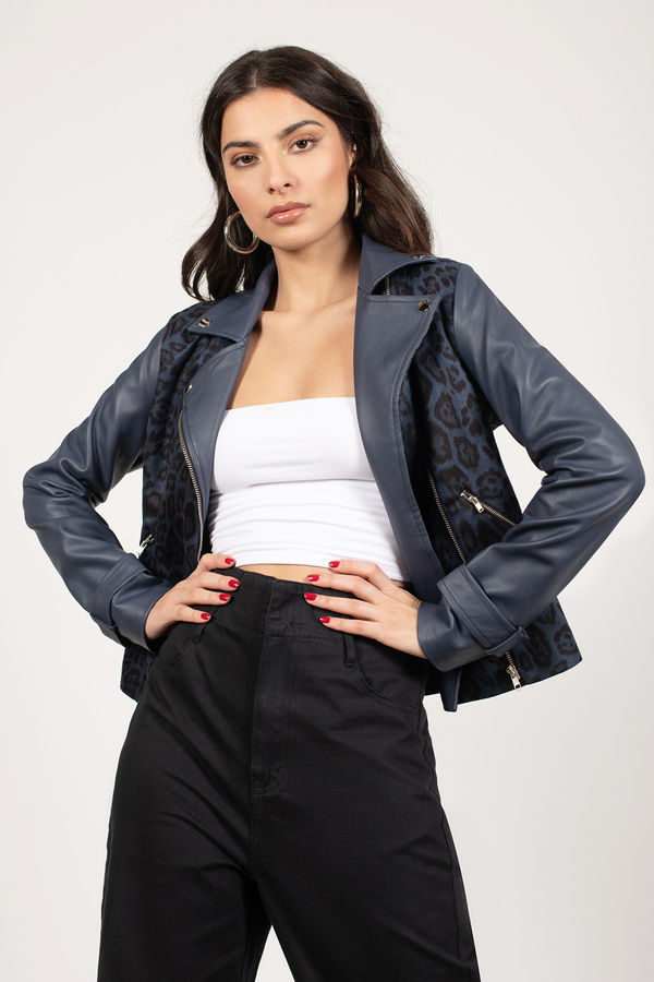 The Wild Side Moto Jacket - Navy Multi