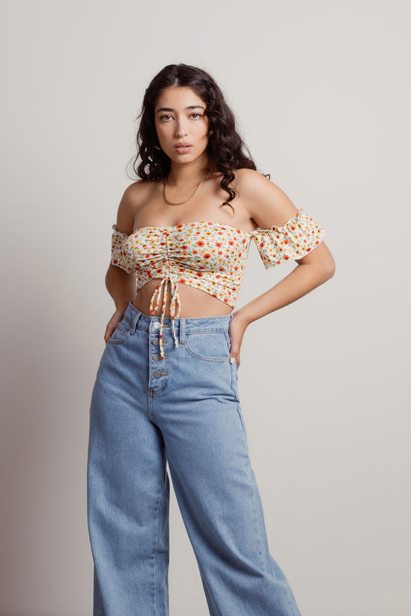 Breathless Crop Top - Off White