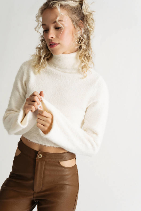 Pursuit Of Coziness Turtleneck Sweater - Off White