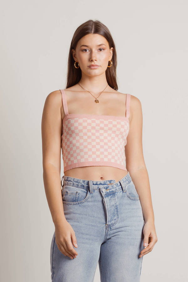 Candy Clouds Crop Top - Pink