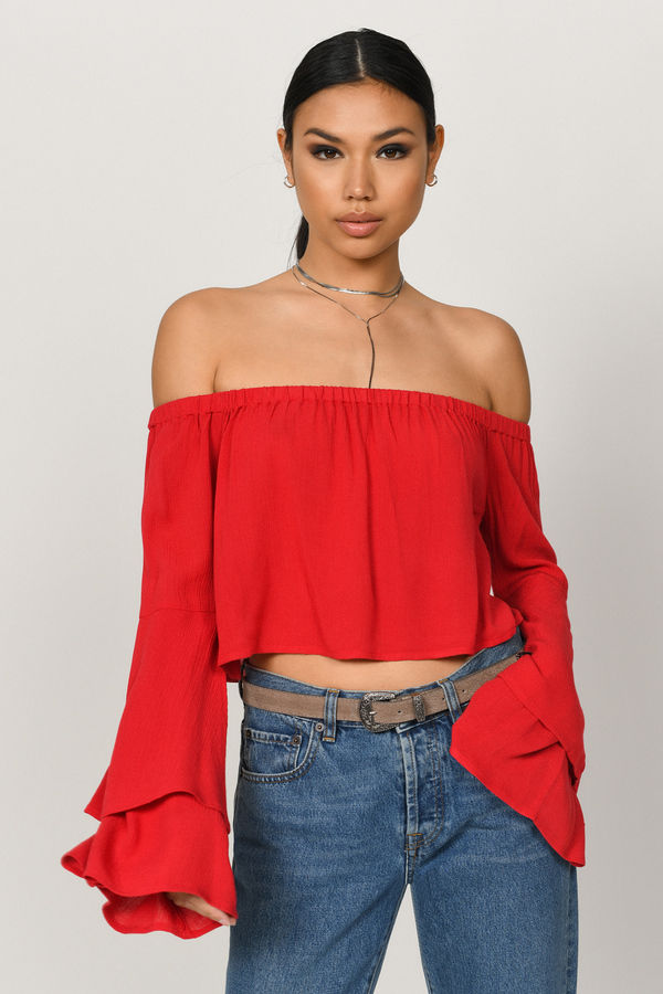 Ami Crop Top - Red