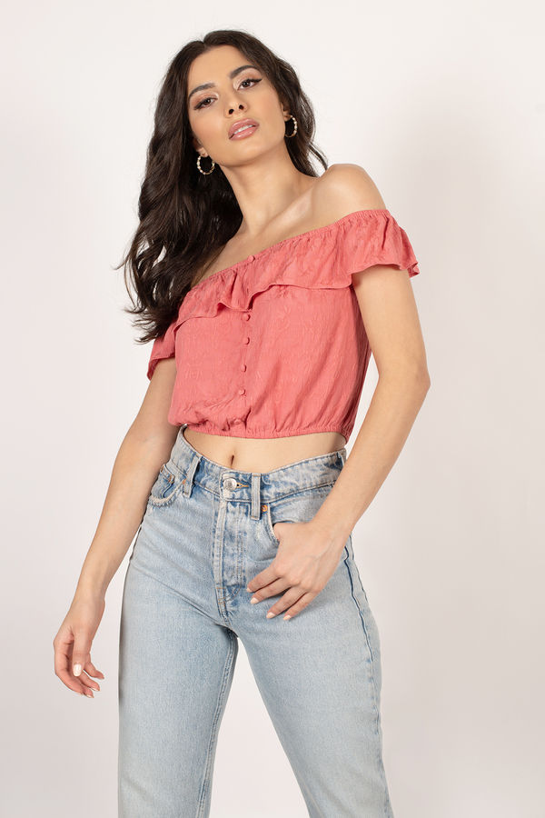 Watermelon Sundae Crop Top - Rose