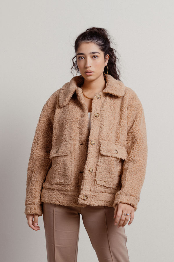 Rowan Sherpa Jacket - Tan