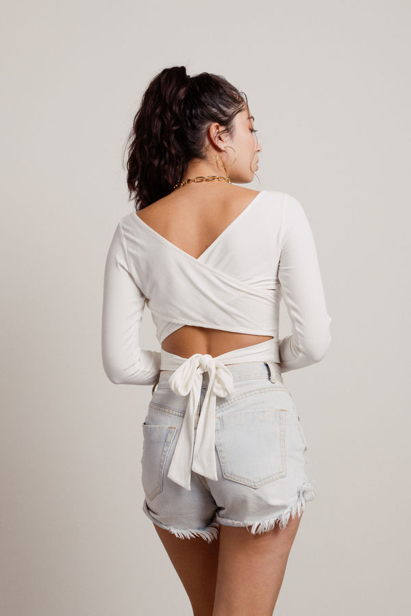 Kaleah Crop Top - White