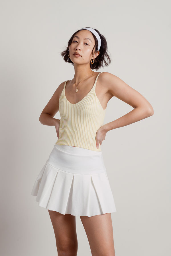 Nowhere But Up Knit Top - Yellow