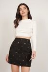 Gone Bad Studded Mini Skirt - Black