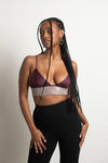 Liberated Crop Top - Merlot