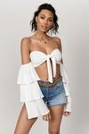 Amy Crop Top - White