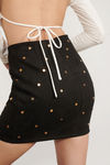 Gone Bad Studded Mini Skirt - Black