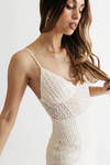 Nasica Lace Bustier Mini Dress - Ivory