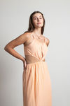 Sherbert Summer Cutout Tiered Maxi Dress - Orange