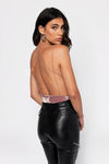 Taylor Velvet Bodysuit - Rose