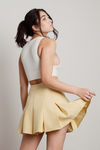 Chiba Pleated Tennis Skirt - Yellow