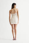 Nasica Lace Bustier Mini Dress - Ivory