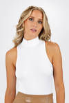 Edleen Turtleneck Bodysuit - White