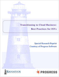 Saugatuck Strategic Report - Transitioning to Cloud Business: Best Practices for ISVs