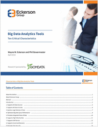 Big Data Analytic Tools Checklist