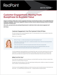 Customer Engagement: Moving from Buzzphrase to Business Value