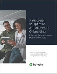 5 Strategies to Optimize and Accelerate Onboarding - Enhancing the New Employee Experience with Video