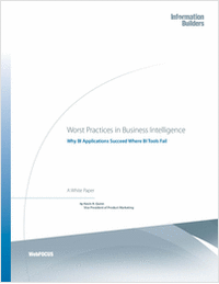 Top Four Worst Practices In Business Intelligence: Why BI Applications Succeed Where BI Tools Fail