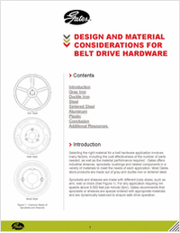 Design and Material Considerations for Belt Drive Hardware