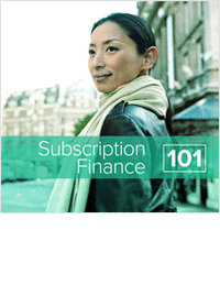 Subscription Finance 101