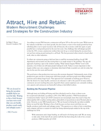 Attract, Hire and Retain: Modern Recruitment Challenges and Strategies for the Construction Industry