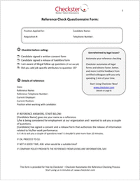 Candidate Reference Check Form