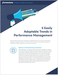 5 Easily Adoptable Trends In Performance Management