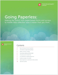 Going Paperless: Switch from Paper-Based Processes to Mobile Data Collection