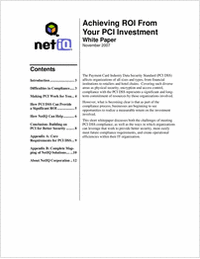 Achieving ROI from Your PCI Investment