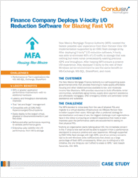 Finance Company Deploys V-locity I/O Reduction Software for Blazing Fast VDI