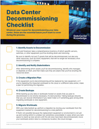 A Checklist for Data Center Decommissioning