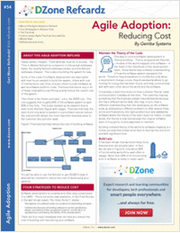 The Essential Agile Adoption Cheat Sheet: Reducing Cost