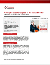 The Case for Copilots in the Contact Center