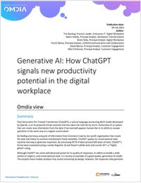 Generative AI: How ChatGPT signals new productivity potential in the digital workplace