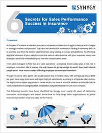 6 Secrets for Sales Performance Success in Insurance