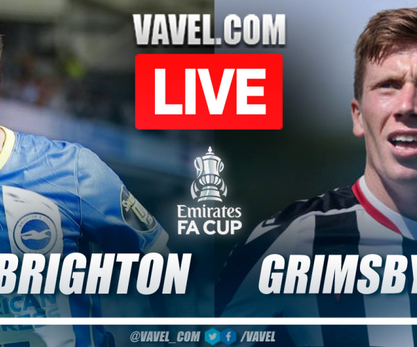 Summary and goals of Brighton 5-0 Grimsby Town in FA Cup