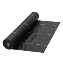 VEVOR Weed Barrier, 5.8oz Landscape Fabric, 3ft x 300ft Cover Mat Heavy Duty Woven Grass Control Geotextile for Garden, Patio, Black